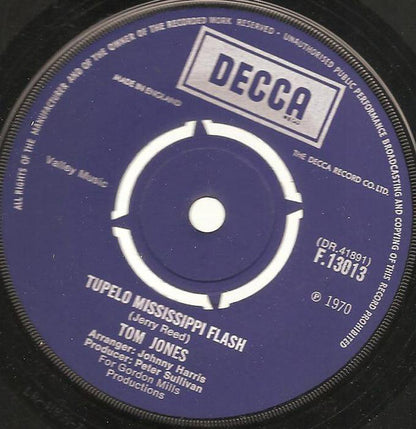 Tom Jones : Daughter Of Darkness (7", Single)