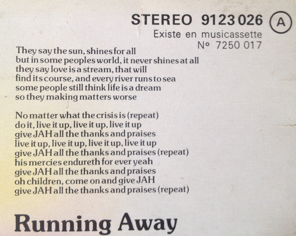 Bob Marley & The Wailers : Kaya (LP, Album)