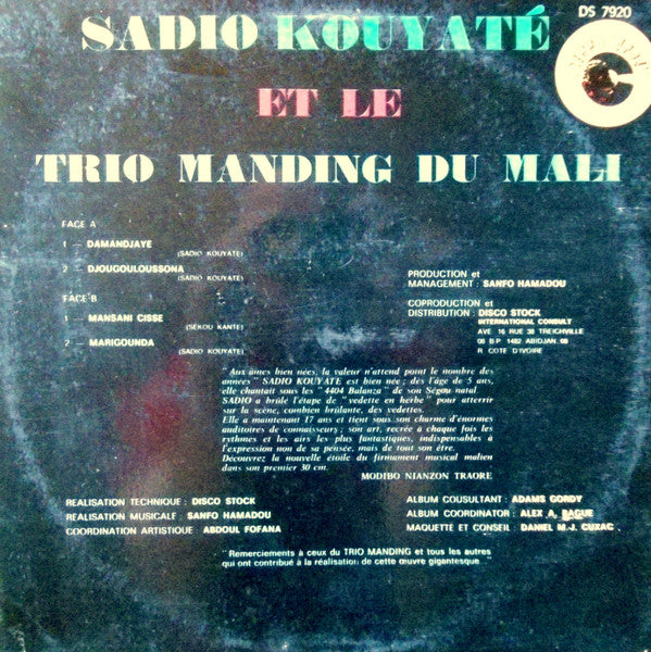 Sadio Kouyate Et Trio Manding Du Mali : Vol.3 "La Nouvelle Etoile" (LP, Album)