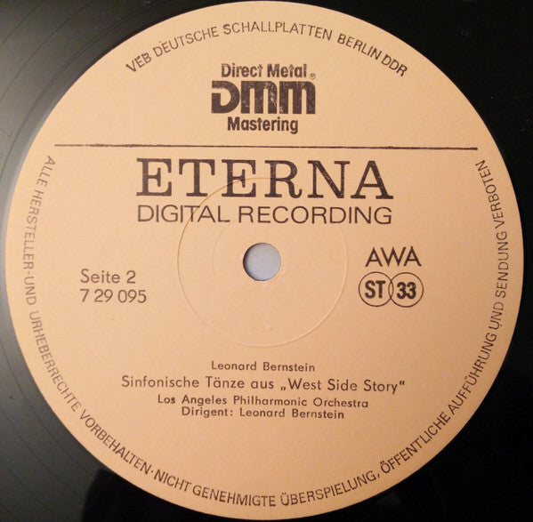 George Gershwin, Leonard Bernstein - Los Angeles Philharmonic Orchestra, Leonard Bernstein : Rhapsody In Blue, West Side Story: Sinfonische Tänze (LP, RP)