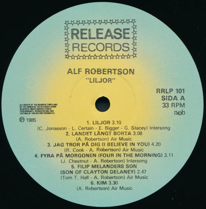 Alf Robertson : Liljor (LP, Album)