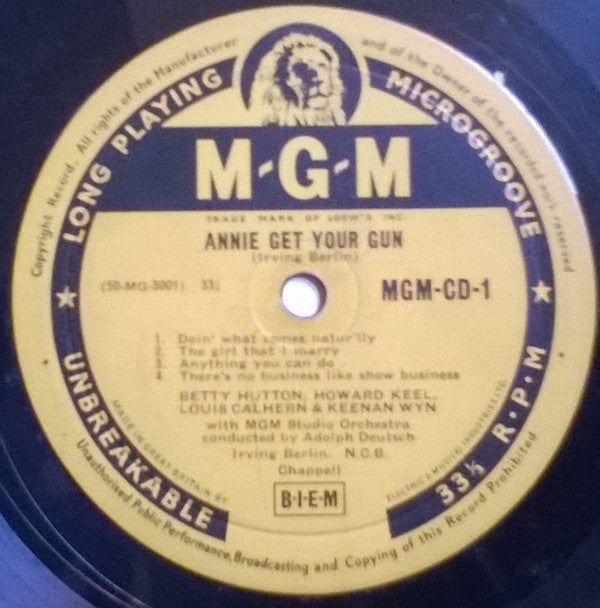 Various : Annie Get Your Gun (Original Soundtrack) (10")