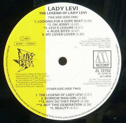 Lady Levi : The Legend Of Lady Levi (LP, Album)