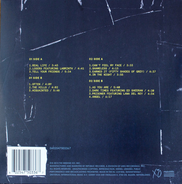 The Weeknd : Beauty Behind The Madness (2xLP, Album)