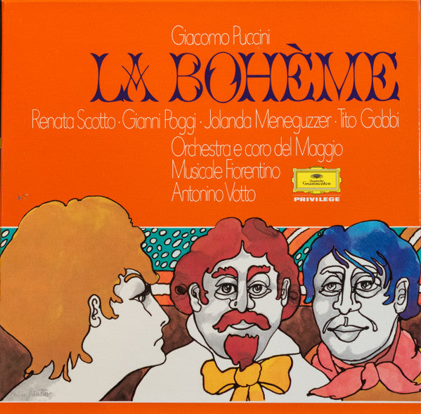 Giacomo Puccini, Renata Scotto, Gianni Poggi, Jolanda Meneguzzer, Tito Gobbi, Orchestra Del Maggio Musicale Fiorentino E Coro Del Maggio Musicale Fiorentino, Antonino Votto : La Bohème (2xLP, Album + Box)