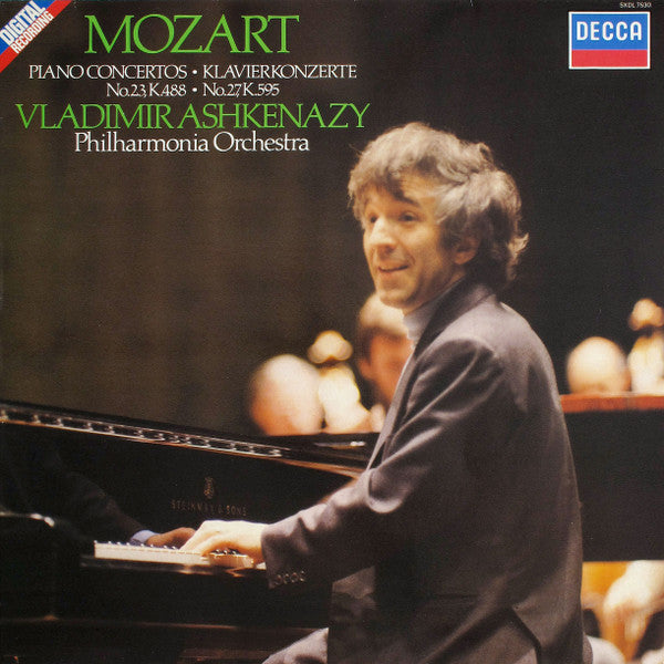 Wolfgang Amadeus Mozart, Vladimir Ashkenazy, Philharmonia Orchestra : Piano Concertos = Klavierkonzerte No.23, K.488 · No.27, K.595 (LP)