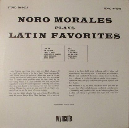 Noro Morales : Noro Morales Plays Latin Favorites (LP, Album)