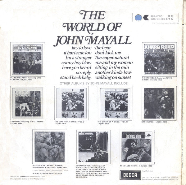 John Mayall : The World Of John Mayall (LP, Comp)