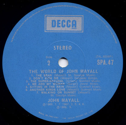 John Mayall : The World Of John Mayall (LP, Comp)