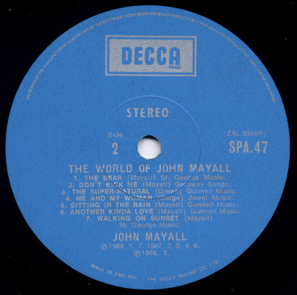 John Mayall : The World Of John Mayall (LP, Comp)