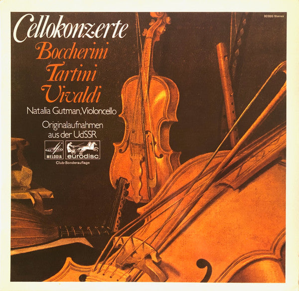 Natalia Gutman - Luigi Boccherini, Giuseppe Tartini, Antonio Vivaldi : Cellokonzerte (LP, Club, RE)