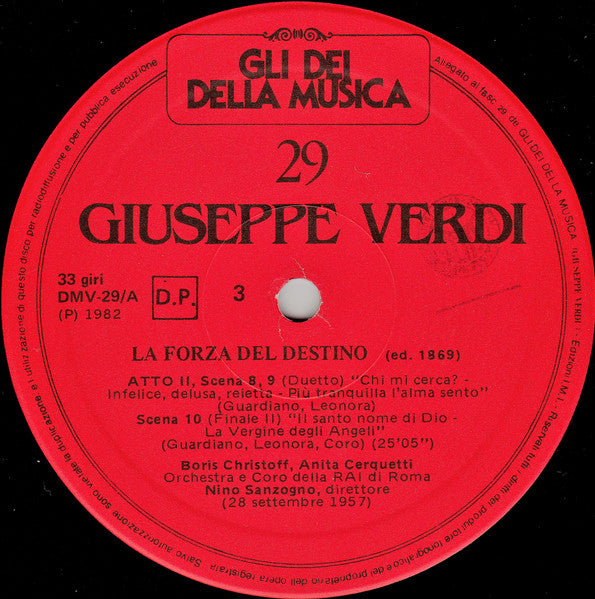 Giuseppe Verdi : La Forza Del Destino (LP)