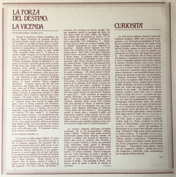 Giuseppe Verdi : La Forza Del Destino (LP)