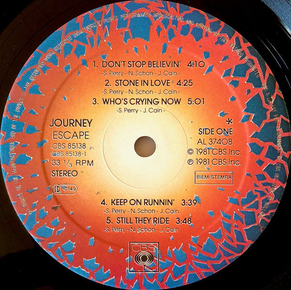 Journey : Escape (LP, Album, Emb)