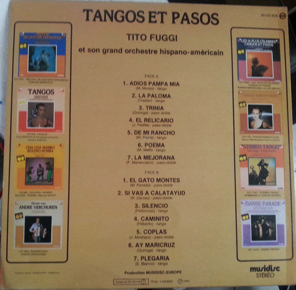 Tito Fuggi Et Son Orchestre : Tangos Et Pasos (LP, RE)