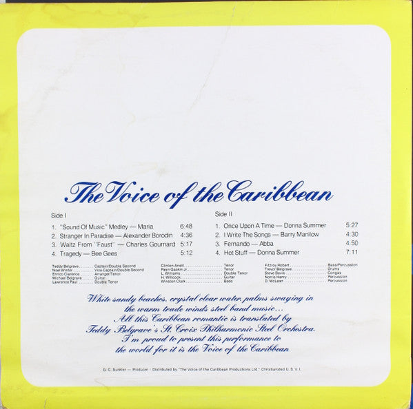 St-Croix Philharmonic-Steel-Orchestra : The Voice Of The Caribean (LP)