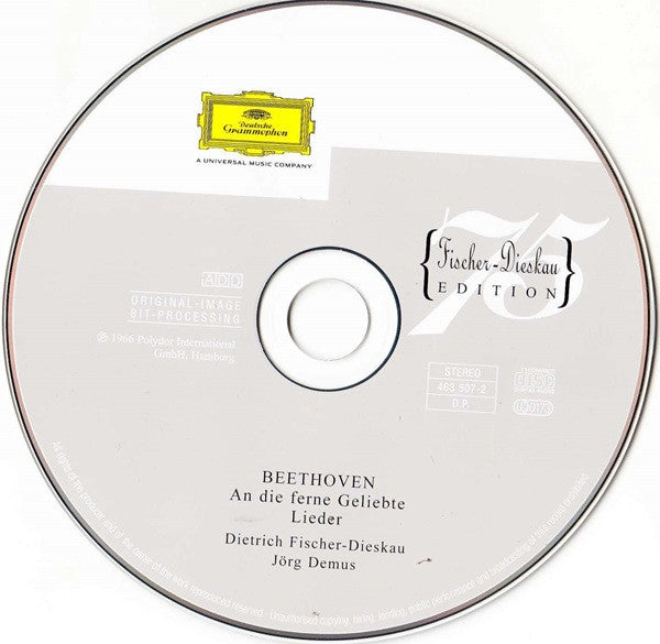 Ludwig van Beethoven - Dietrich Fischer-Dieskau •  Jörg Demus : An Die Ferne Geliebte | Lieder (CD, Comp)