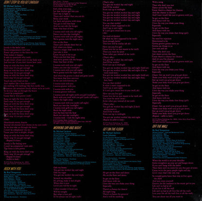 Michael Jackson : Off The Wall (LP, Album, Gat)