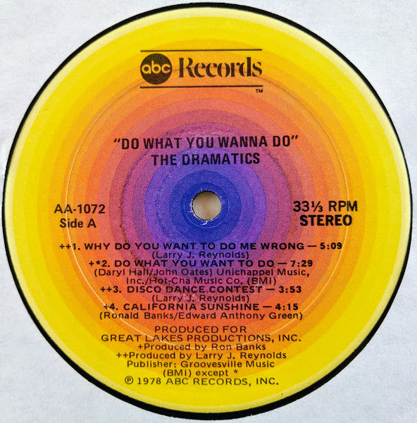 The Dramatics : Do What You Wanna Do (LP, Album)