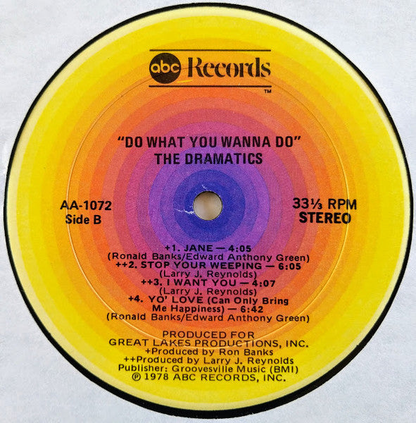 The Dramatics : Do What You Wanna Do (LP, Album)