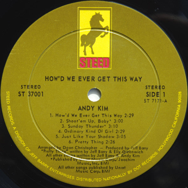 Andy Kim : How'd We Ever Get This Way (LP, Album, Ind)