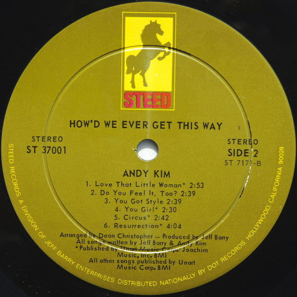 Andy Kim : How'd We Ever Get This Way (LP, Album, Ind)