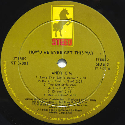 Andy Kim : How'd We Ever Get This Way (LP, Album, Ind)