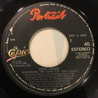 Eddy Grant : Romancing The Stone (7", Single)