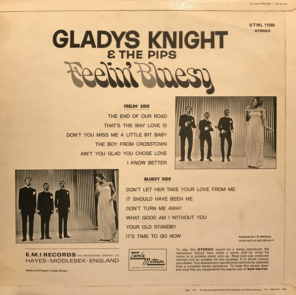 Gladys Knight And The Pips : Feelin' Bluesy (LP)