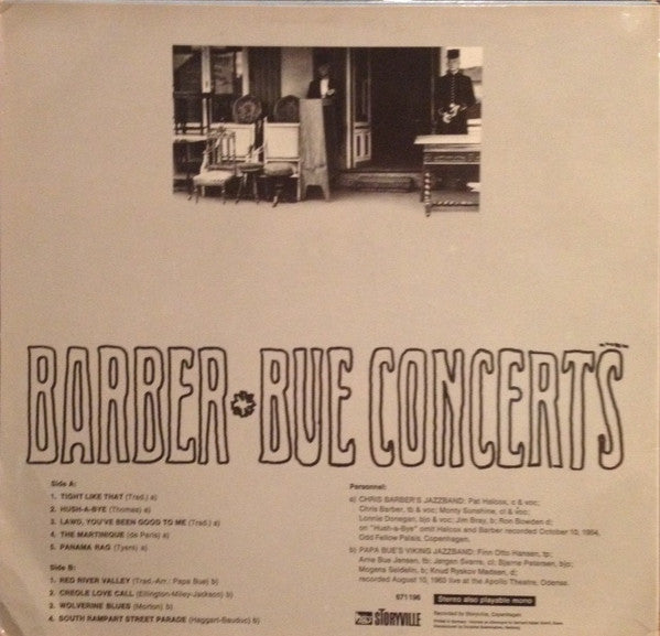 Chris Barber / Papa Bue : Barber･Bue Concerts (LP, Album)
