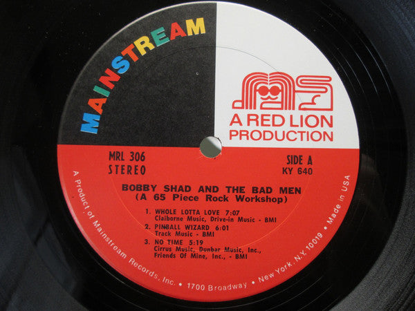 Bobby Shad And The Bad Men : A 65-Piece Rock Workshop (LP, Album, Gat)