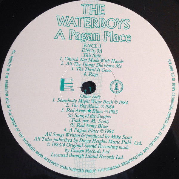 The Waterboys : A Pagan Place (LP, Album, EMI)