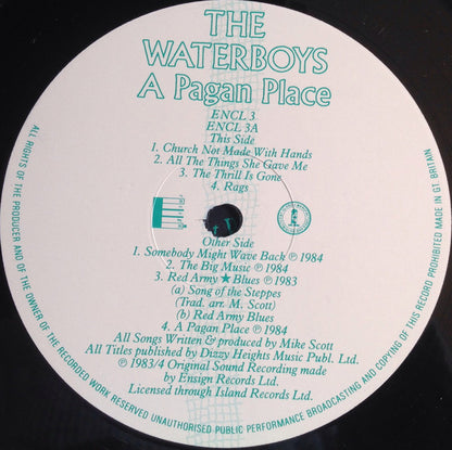 The Waterboys : A Pagan Place (LP, Album, EMI)