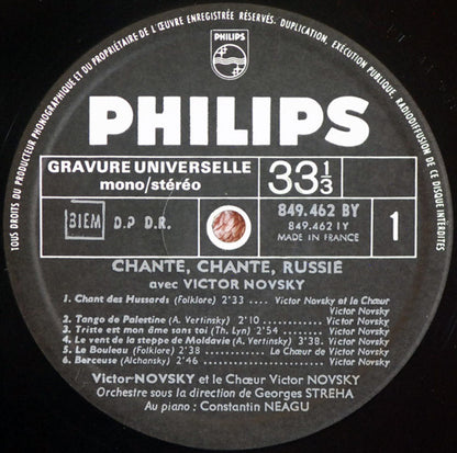 Victor Novsky : Chante! Chante...Russie (LP, Album, Gra)