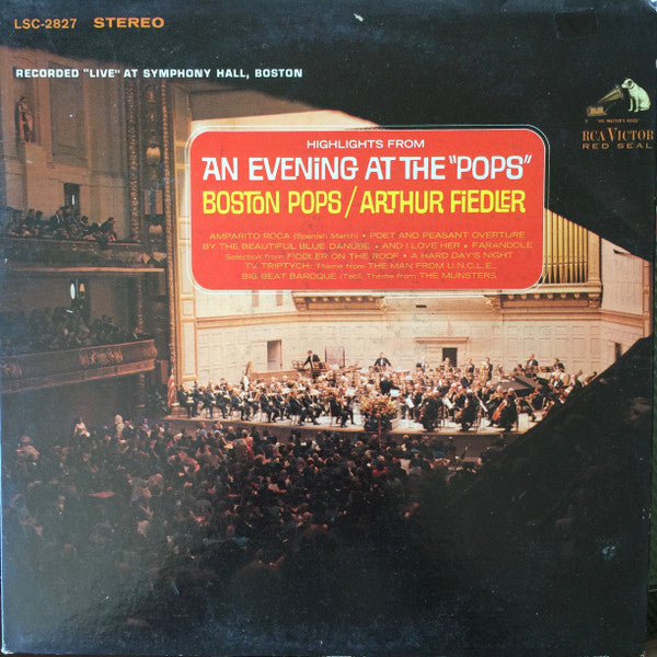 Boston Pops Orchestra / Arthur Fiedler : Highlights From An Evening At The "Pops" (LP, Album, Gat)