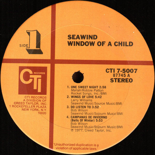 Seawind : Window Of A Child (LP, Album, Ter)