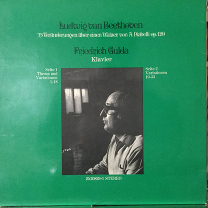 Ludwig van Beethoven - Friedrich Gulda : 33 Veränderungen Über Einen Walzer Von A. Diabelli Op. 120 ("Diabelli-Variationen") (LP, Album, RE, Gat)