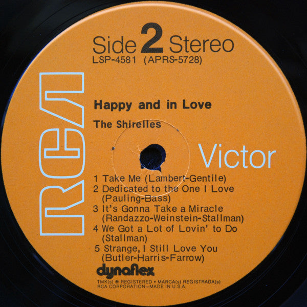 The Shirelles : Happy And In Love (LP, Album, Roc)