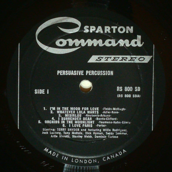 Terry Snyder And The All Stars : Persuasive Percussion (LP, Album, Gat)