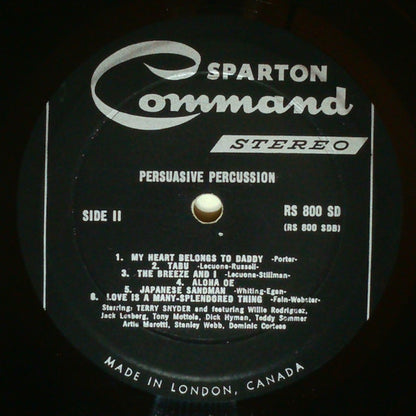 Terry Snyder And The All Stars : Persuasive Percussion (LP, Album, Gat)