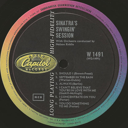 Frank Sinatra : Sinatra's Swingin' Session!!! (LP, Album, Mono)