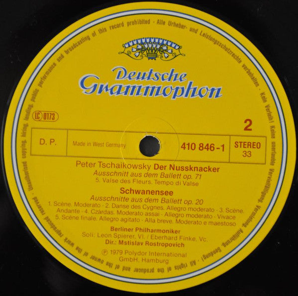 Mstislav Rostropovich, Pyotr Ilyich Tchaikovsky / Berliner Philharmoniker : Ballett-Suiten: Dornröschen • Schwanensee • Nußknacker (Sleeping Beauty • Swan Lake • Nutcracker) (LP, Comp, Smplr)