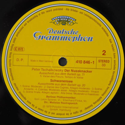 Mstislav Rostropovich, Pyotr Ilyich Tchaikovsky / Berliner Philharmoniker : Ballett-Suiten: Dornröschen • Schwanensee • Nußknacker (Sleeping Beauty • Swan Lake • Nutcracker) (LP, Comp, Smplr)
