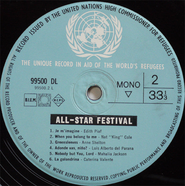 Various : All-Star Festival (LP, Comp, Mono)