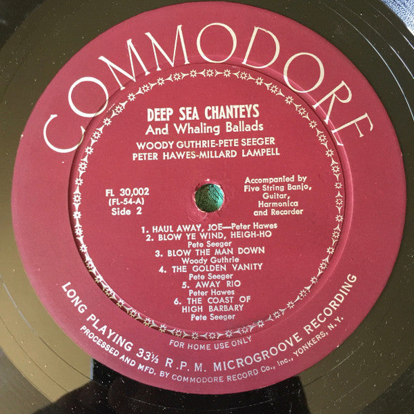 The Almanac Singers : Sod Buster Ballads / Deep Sea Chanteys And Whaling Ballads (LP, Comp, Mono, RE)