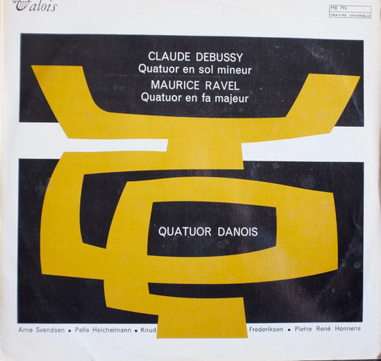 Quatuor Danois - Claude Debussy / Maurice Ravel : Quatuor En Sol Mineur / Quatuor En Fa Majeur (LP)