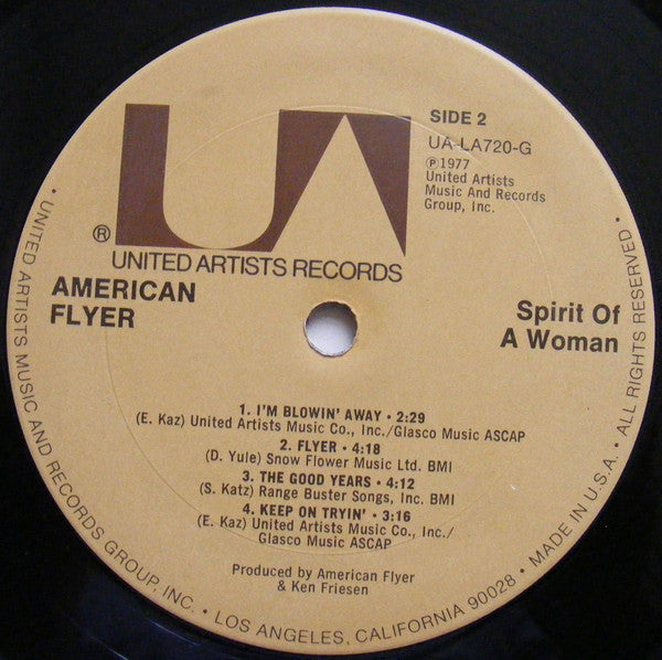 American Flyer : Spirit Of A Woman (LP, Album)