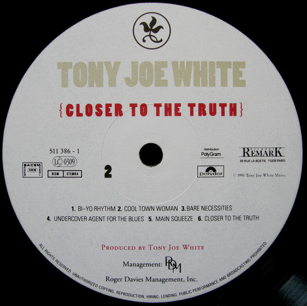 Tony Joe White : Closer To The Truth (LP, Album)