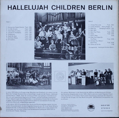 Hallelujah Children Berlin : Gospelsongs Spirituals (LP)