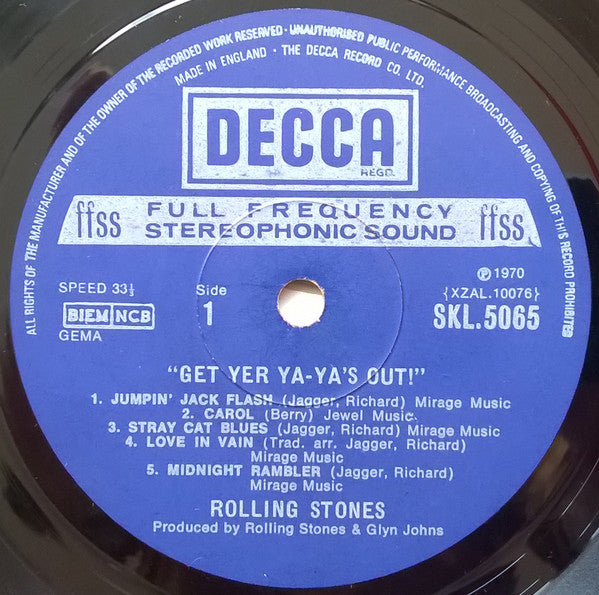 The Rolling Stones : Get Yer Ya-Ya's Out! - The Rolling Stones In Concert (LP, Album, RE)